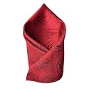 VOICI France Premium Black &amp; Silver Paisley Pocket Square for Men | Luxury Jacquard Woven Formal Suit Hanky | Wedding, Party &amp; Business Wear