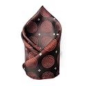 VOICI France Premium Black &amp; Silver Paisley Pocket Square for Men | Luxury Jacquard Woven Formal Suit Hanky | Wedding, Party &amp; Business Wear
