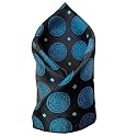 VOICI France Premium Black &amp; Silver Paisley Pocket Square for Men | Luxury Jacquard Woven Formal Suit Hanky | Wedding, Party &amp; Business Wear