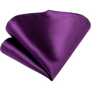 voici france - premium pocket square microfiber men satin wedding handkerchief pocket square