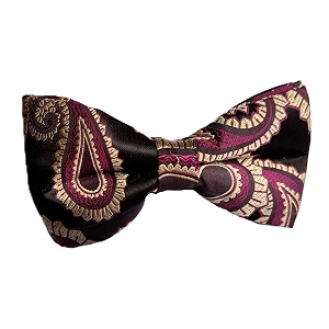 voici men39s velvet amp satin oversized bow amp pocket square tie black color free size best for tuxido dinner jackets