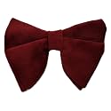 VOICI Men's Velvet &amp; Satin oversized Bow &amp; Pocket Square Tie Black Color Free Size best for Tuxido dinner jackets