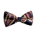 VOICI Men's Velvet &amp; Satin oversized Bow &amp; Pocket Square Tie Black Color Free Size best for Tuxido dinner jackets