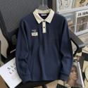 VOIDLINE Men Printed Polo Neck Cotton Blend