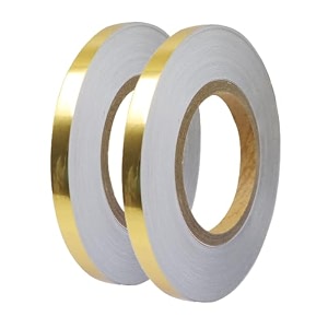 floor tiles gold mirror tape self-adhesive tile sticker 1cm x 50meter waterproof gap sealing foil decor tape for wallcabinetkitchen pack of 2