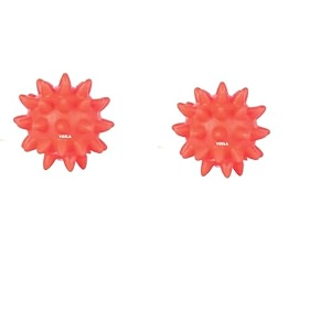 voila spiky dog toy ball durable amp chew-resistant interactive toy for dogs fun fetch amp tug toy for extra small amp small dogs pack of 2 orange