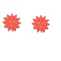 Voila Spiky Dog Toy Ball Durable &amp; Chew-Resistant Interactive Toy for Dogs, Fun Fetch &amp; Tug Toy for Extra Small &amp; Small Dogs (Pack of 2) Orange