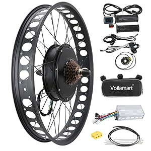 voilamart 2634 electric bike conversion kit rear wheel with 32334 width rim 48v 1500w e-bike hub motor kit with intelligent controller and pas system restricted to 750w for road bikewithout battery