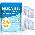 VOISEN 100 Gram 24 Pcs Color-Indicating Silica Gel Packets