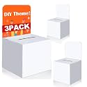 VOISEN Raffle Box,3 Pack Raffle Boxes with Slot