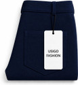 VOKAY Tapered Men Blue Trousers