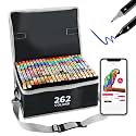 Vokiuler 262 Colours Marker Pen Set, Alcohol Marker Set with App, Twin Art