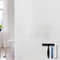 Volcanics Frosted Glass Window Privacy Film with Installation Tools, Removable Static Cling Bathroom Window Film, Heat Control UV Blocking, Peep-Proof, Ideal for Home Office 23.6 x 78.7 Inches