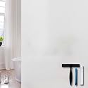 Volcanics Frosted Glass Window Privacy Film with Installation Tools, Removable Static Cling Bathroom Window Film, Heat Control UV Blocking, Peep-Proof, Ideal for Home Office 35.4 x 78.7 Inches