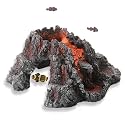 Volcano Shape Aquarium Decorations Cave for Fish Tank