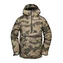 Volcom Men's Brighton Pullover Anarok Hooded Snowboard Jacket