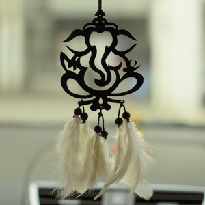 voldot ganeshji car hanging car rear view mirror decor good luck dream catcher car hanging ornament