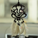 voldot Ganeshji car Hanging car Rear View Mirror Decor Good Luck Dream Catcher Car Hanging Ornament