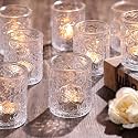 Volens 24pcs Clear Votive Candle Holders for Table Centerpiece, 2.16"x2.65"