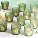 Volens Colored Green Votive Candle Holders 12pcs Tealight Candle Holder