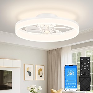 VOLISUN Low Profile Ceiling Fans with Lights