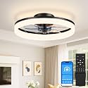 VOLISUN Low Profile Ceiling Fans with Lights