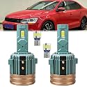For Volkswagen Jetta Sportwagen 2011-2014 Light Bulbs, Hi-Lo Beam And License Plate Light Combo, Plug-and-Play Installation, 4 Pack
