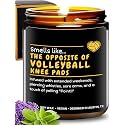 Volleyball Candle, Volleyball Gift Ideas for Teen Girls, Cool Sports Themed Gifts for Players, Coach, Teenagers, Teams, Athletes, Moms, Birthday, Christmas, Special Occasions, Gift-Ready