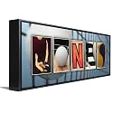 VOLLEYBALL Custom Photo Name Art | Premium Stretched Canvas | 18”x6"