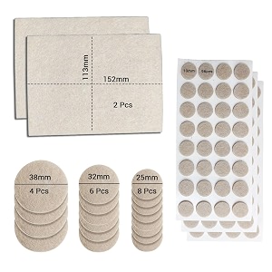 volo anti skid self adhesive scratch protectors for carpets tiles laminates and hardwood floors sticking round felt pads furniture noise insulationmulti colors pack of 116_beige
