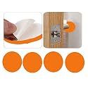 VOLO Anti Skid Self Adhesive Scratch Protectors for Carpets, Tiles, Laminates and Hardwood Floors Sticking Round Felt Pads Furniture Noise Insulation (Orange Color 4 Pieces Crash Pads)