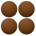Volo® Anti Skid Self Adhesive Scratch Protectors for Carpets, Tiles, Laminates and Hardwood Floors Sticking Round Felt Pads Furniture Noise Insulation (Brown Color 4 pcs Crash Pads)