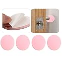 VOLO Anti Skid Self Adhesive Scratch Protectors for Carpets, Tiles, Laminates and Hardwood Floors Sticking Round Felt Pads Furniture Noise Insulation (Pink Color 4 Pieces Crash Pads)