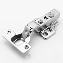Volo European Style Stainless Steel Hydraulic 3D Clip-on Soft Close Concealed Cabinet Hinges (1 Set) (3D_Stainless Steel_8 Crank)