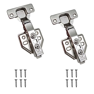 volo european style steel clip-on soft close concealed cabinet hinges pack of 1 set 0 crank- full overlay