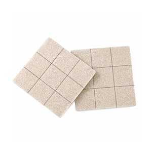 volo pack of 18 self adhesive square felt pads  non skid floor protector furniture pads chair sofa balance pads noise insulation floor bumpers beige