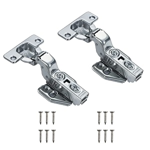 volo stainless steel european style steel clip-on soft close concealed cabinet hinges crank 15inset color  silver