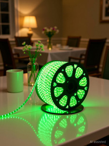 volt vision 1200 leds 15 m green steady strip rice lights