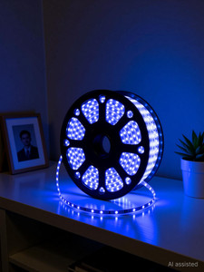 volt vision 1200 leds 20 m blue steady strip rice lights