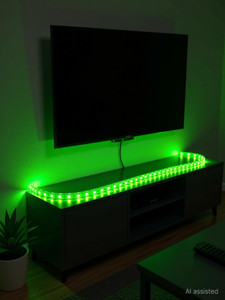 volt vision 1200 leds 5 m green steady strip rice lights