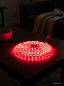 volt vision 1200 leds 5 m red steady strip rice lights