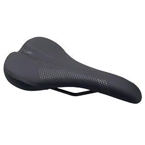 volt wide steel black saddle