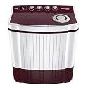 Voltas Beko A Tata Product 7 kg 5 Star 2024 Semi Automatic Top Load Washing Machine Burgundy(WTT70DLIM/UHAB-BRSSWH5POD)