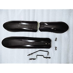 voltebyk fat bike plastic mudguards pair suitable for fat tire bike of 26x40 pair of mudguards for fat bike cycle including all nuts and bolts black