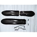 Voltebyk Fat Bike Plastic Mudguards Pair Suitable for Fat tire Bike of 26x4.0. Pair of mudguards for Fat Bike Cycle Including All Nuts and Bolts (Black)
