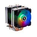 VOLTED ICE VM600 - Dual 90mm Compact Heatsink - 6 Plated Copper Heatpipes - Dual 90mm ARGB 2000RPM Fans - 4pin PWM - Support LGA2066/2011-v3/2011/1700/1200/1151/1150/1155 I AMD AM4-5 Years Warranty
