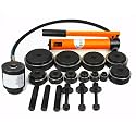 VOLTZ SYK-15-1 A Hydraulic Knockout Punches tools Professional 22mm to 114mm 15 Ton Hydraulic Knockout Punches Metal Hole Complete Puncher Driver Kit Tool Set Yellow