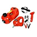 VOLTZ TY155HJ - 5 Ton 12V Hydraulic Car Jack with Electric Wrench Floor DC 12V Electric Repair kit for at Emergency Tire Change Lifting Jack Range 6-17.7 inch