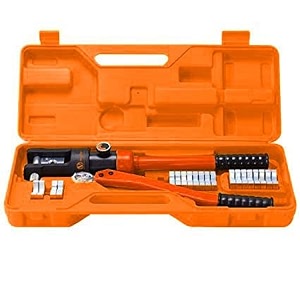 voltz vz-hc-300 12 dies 10-300mm2 hydraulic crimping tool wire terminal crimper copper aluminium terminal pliers 16tons hydraulic crimper tool for cable lugs terminal hc-300 manual crimper