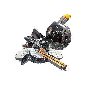 voltz vz-ms255 miter saw 2400w 1034 sliding compound miter saw with laser amp led light 4500 rpm 255mm blade dia amp 80t tct blade professional mitersaw